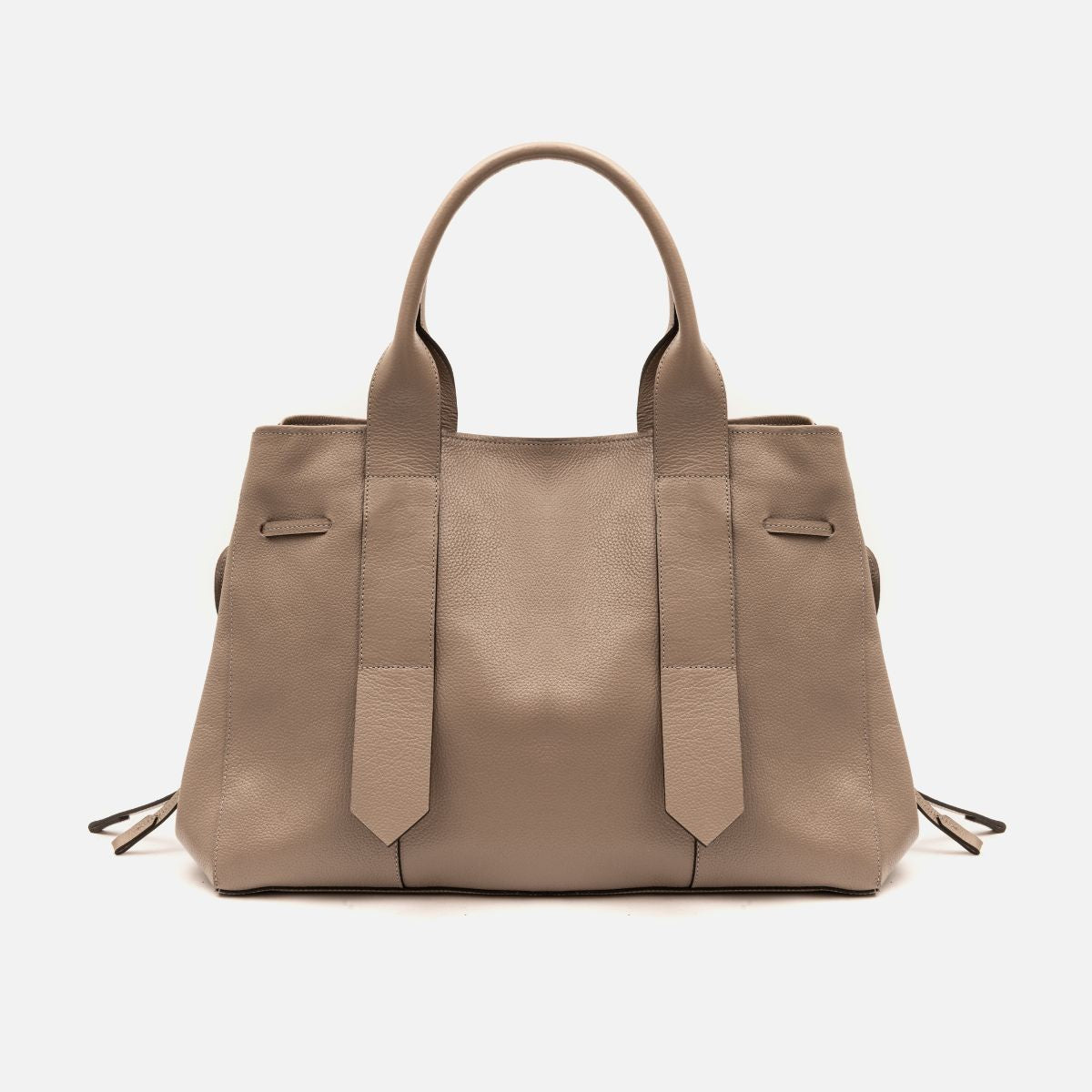 Bolsa Bianca com forro em Couro Grigio