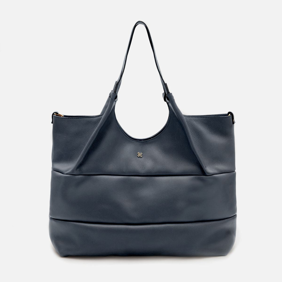 Bolsa Clara Tote em Couro Marinho