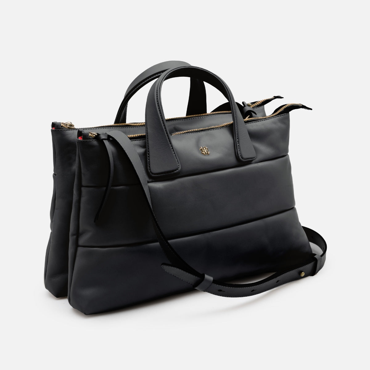 Bolsa Mika M em Couro Preto