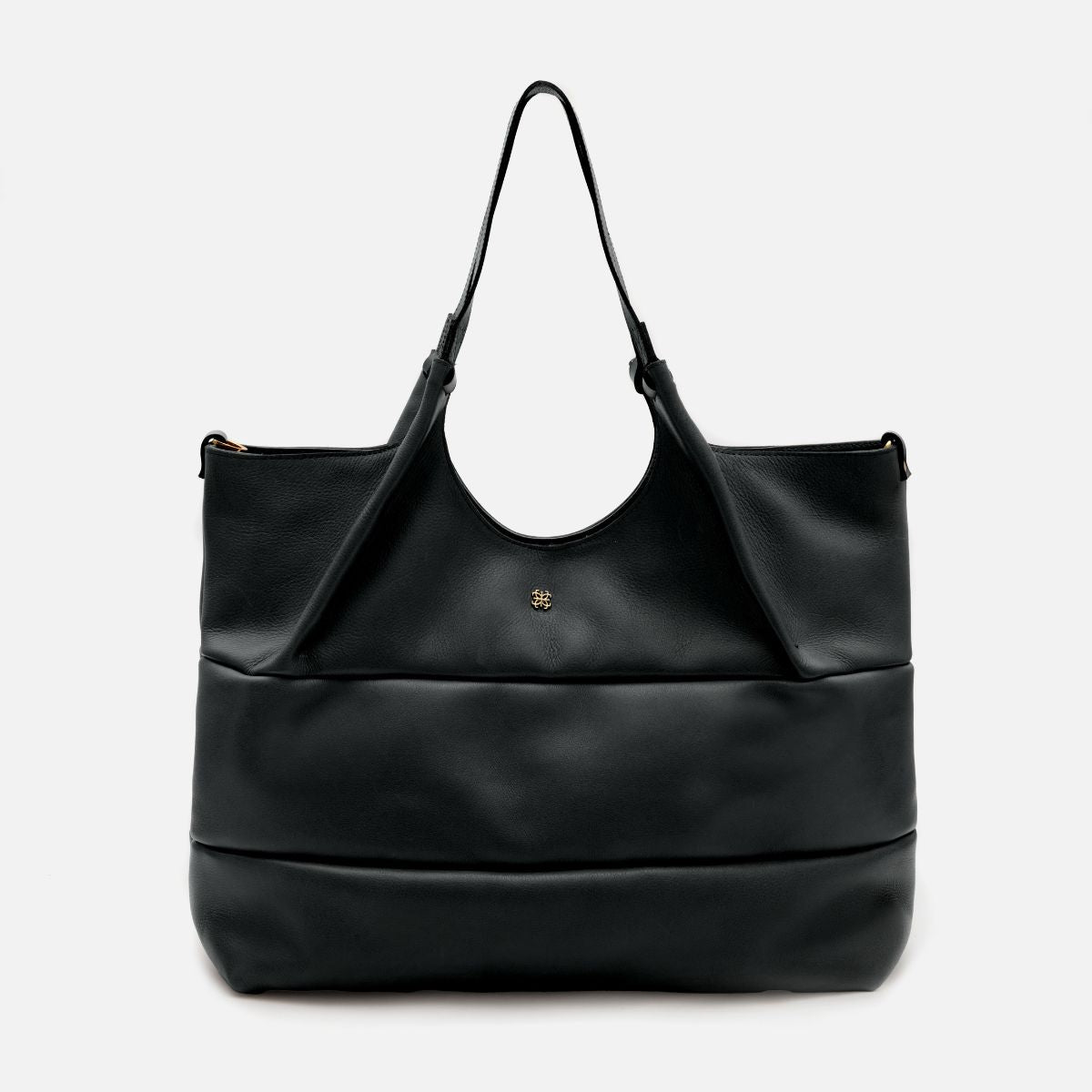 Bolsa Clara Tote em Couro Preto