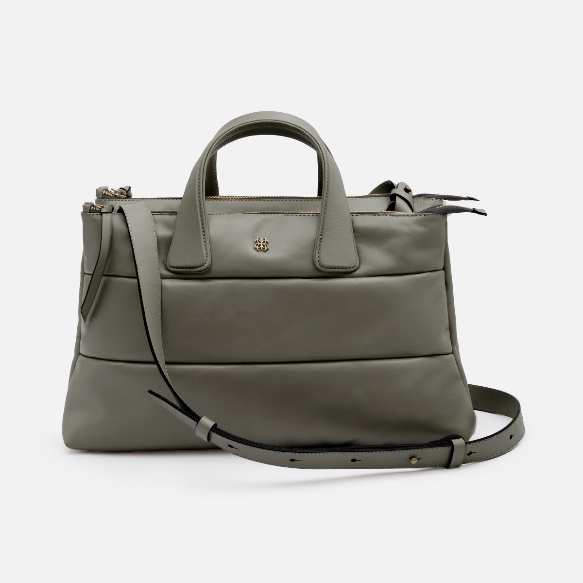 Bolsa Tote Mika M em Couro Musgo