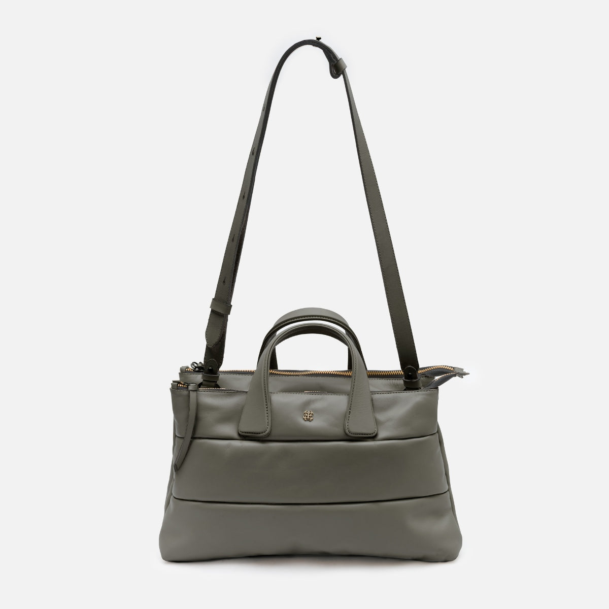 Bolsa Tote Mika M em Couro Musgo