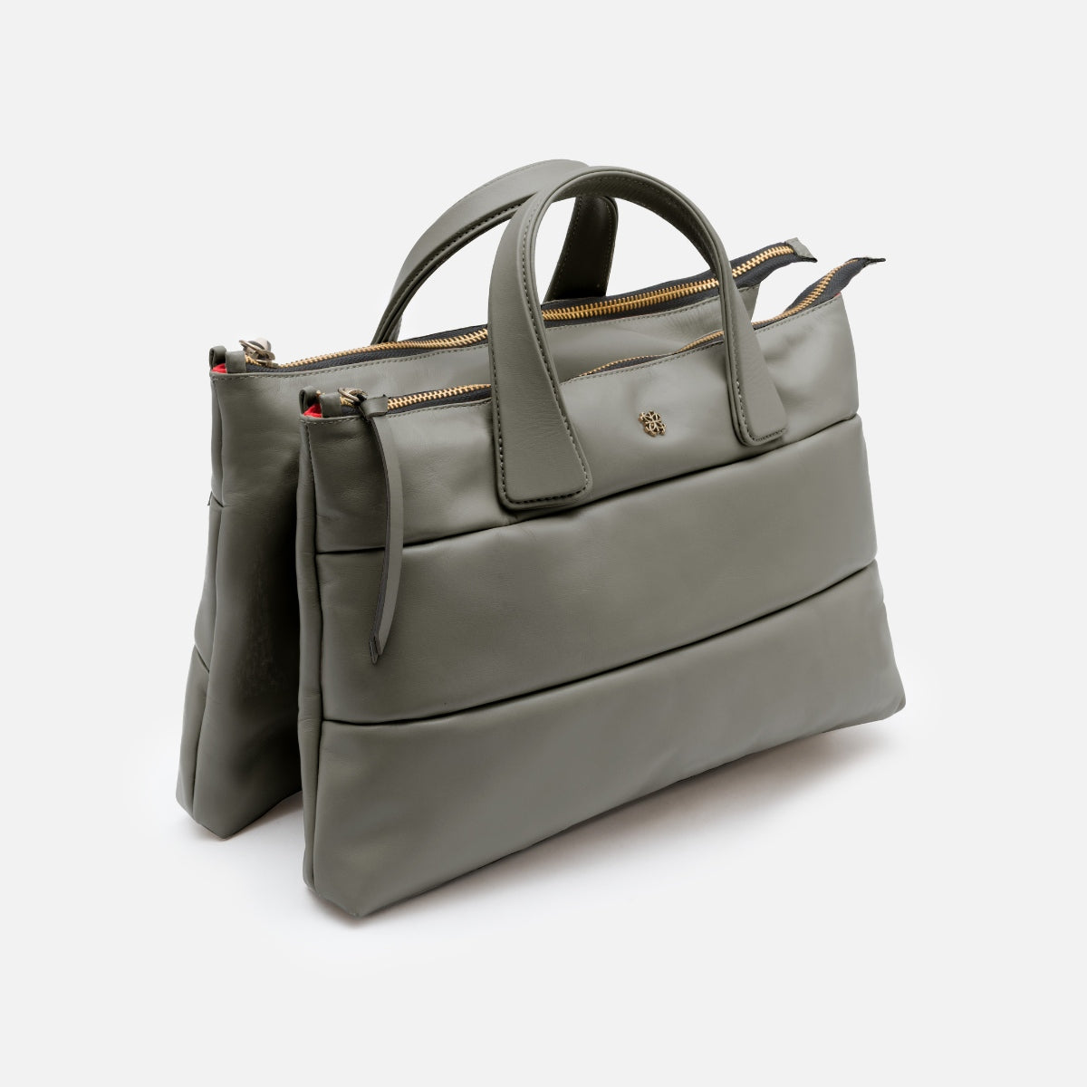 Bolsa Tote Mika M em Couro Musgo