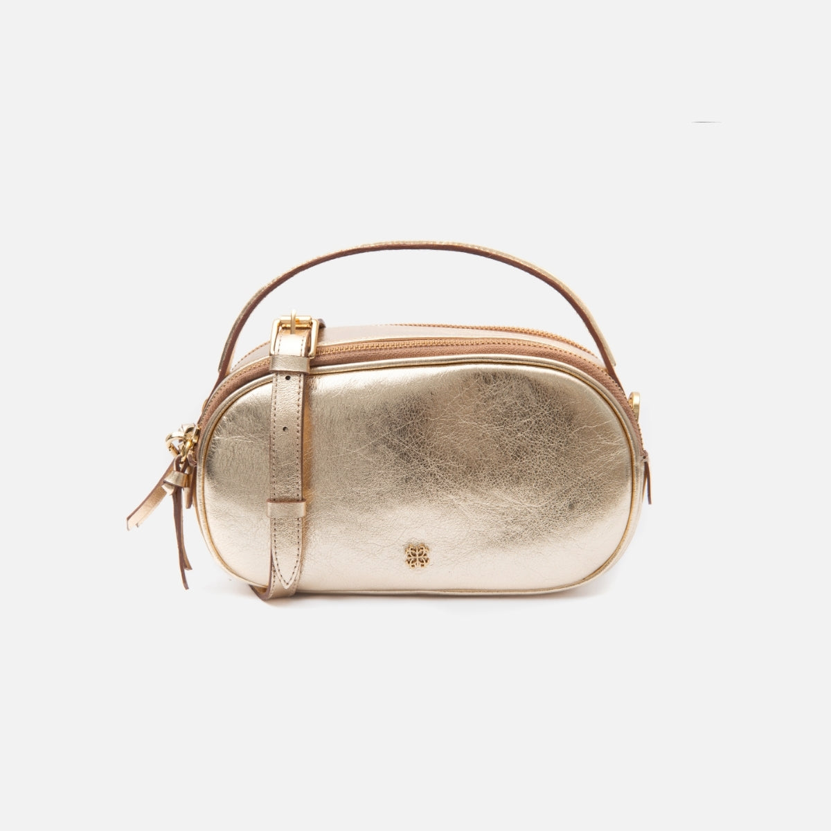 Bolsa Lívia em Couro Ouro Light