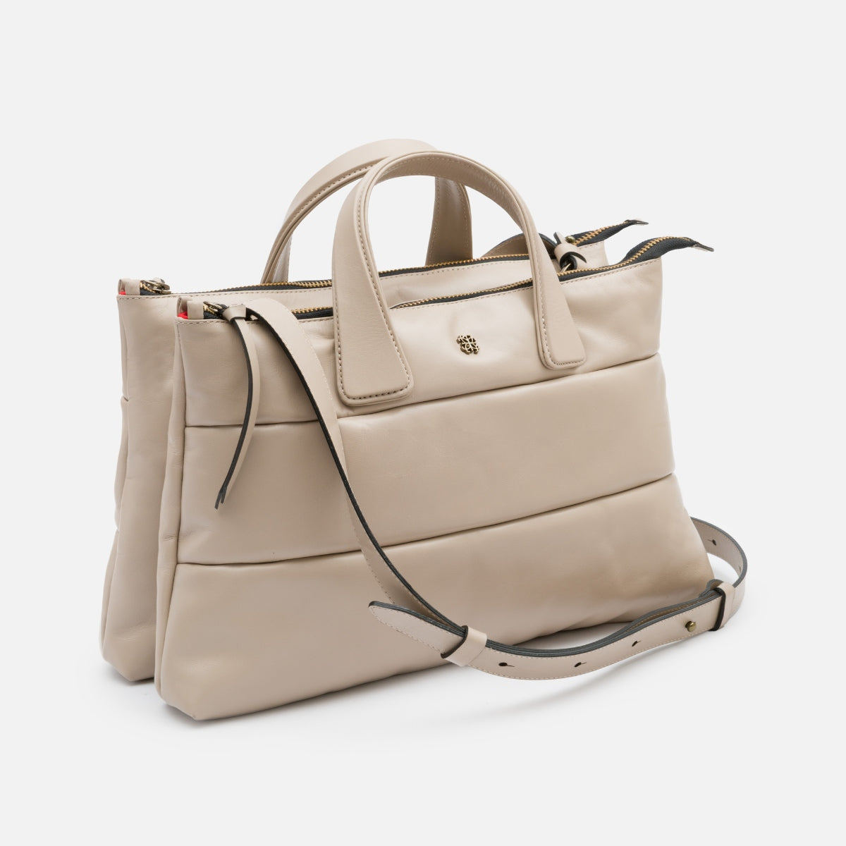 Bolsa Tote Mika M em Couro Ash