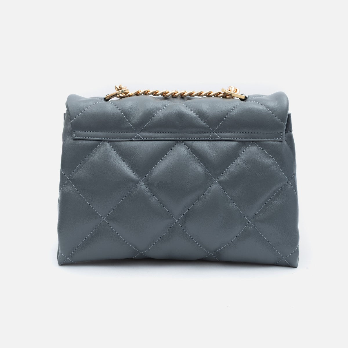 Bolsa Iza em Couro Grafite