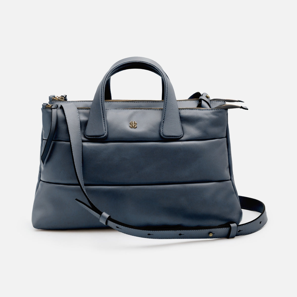 Bolsa Tote Mika M em Couro Marinho