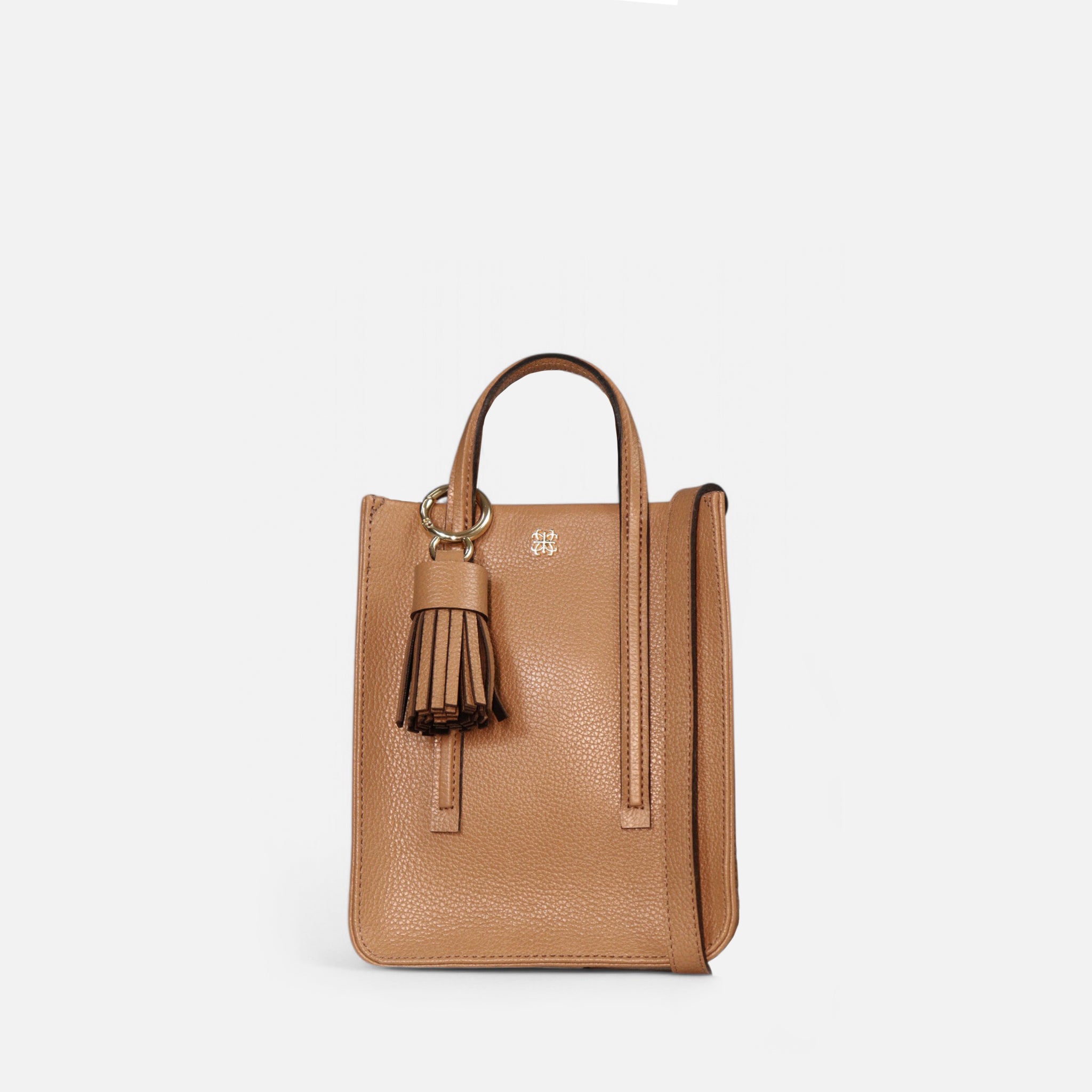 Bolsa Ana P em Couro Pecan