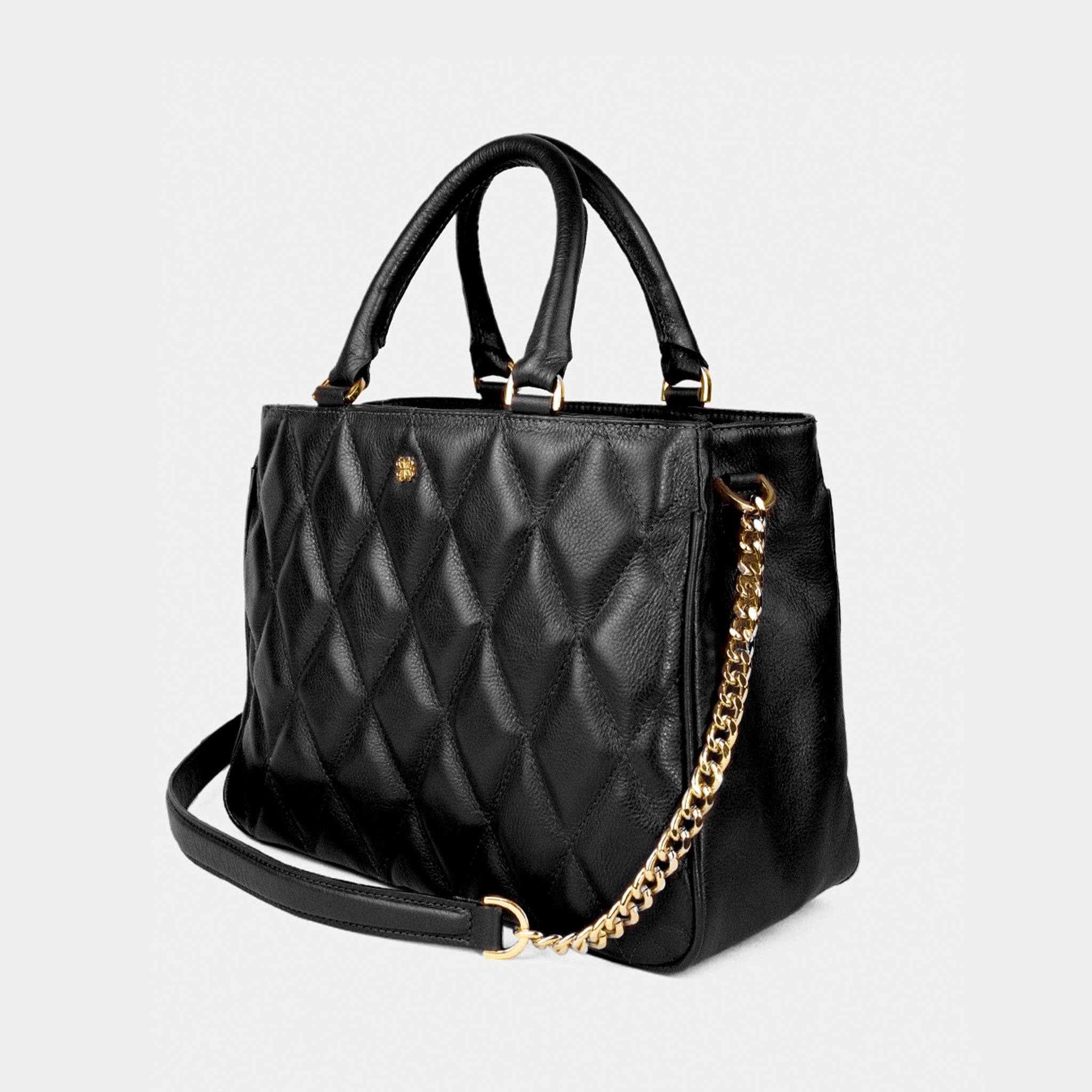 Bolsa Antonia em Couro Preto