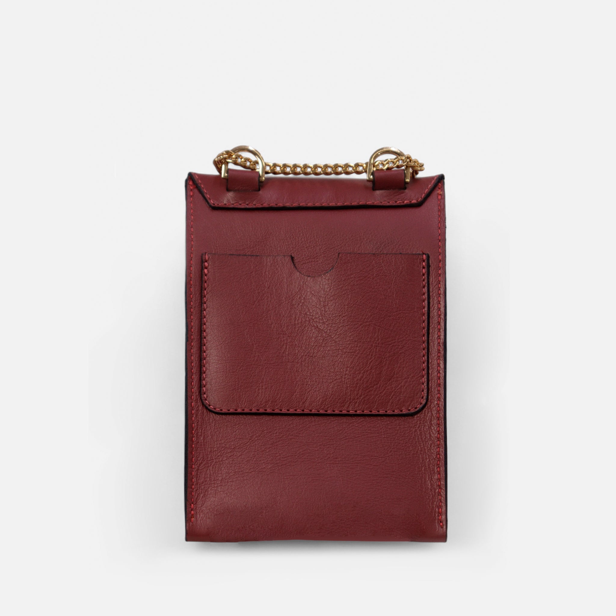 Bagphone Oli em Couro Rubi