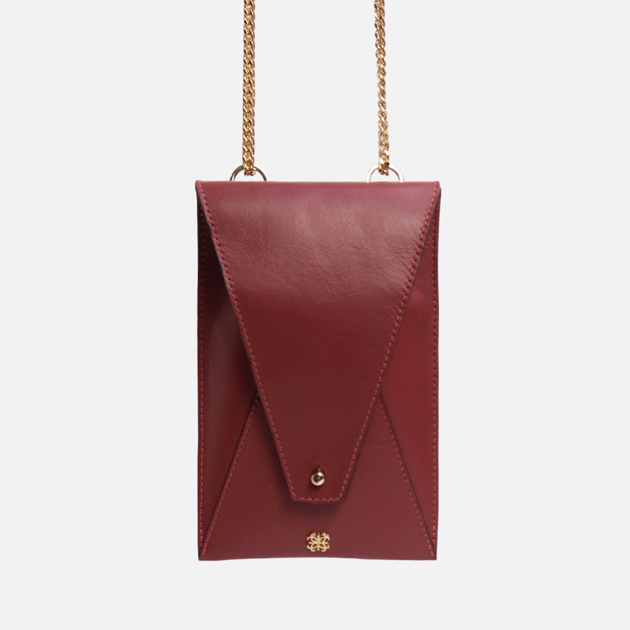 Bagphone Oli em Couro Rubi