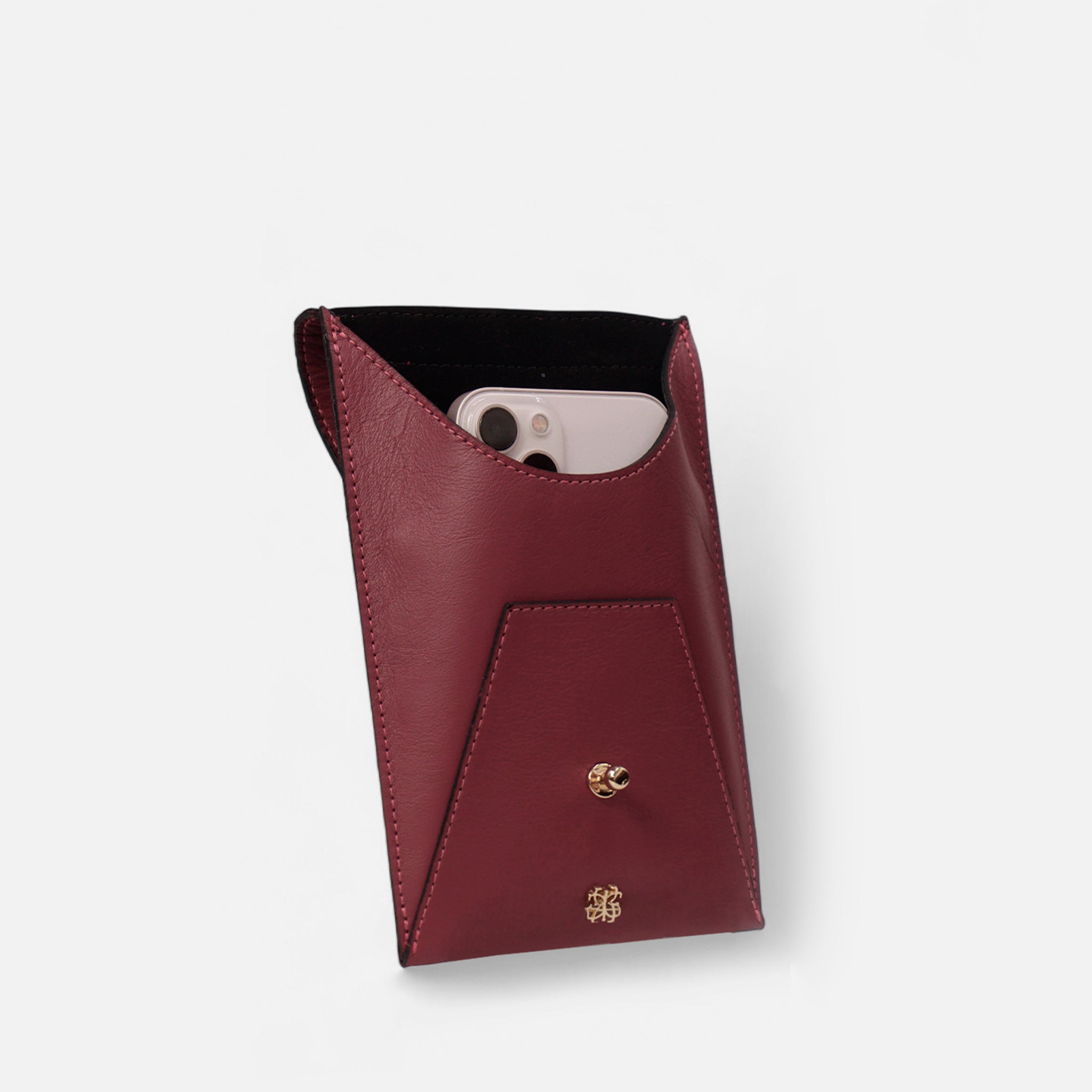 Bagphone Oli em Couro Rubi