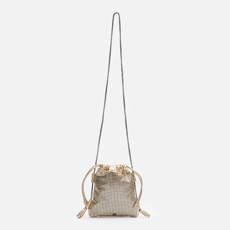 Bagphone Furadinha em Couro Ouro Light - Balaia