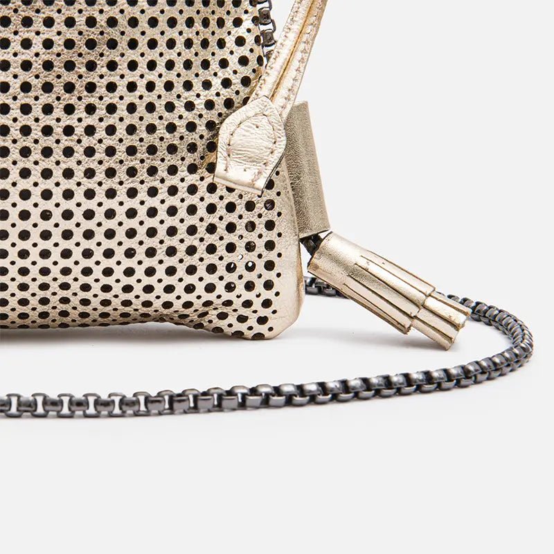 Bagphone Furadinha em Couro Ouro Light - Balaia