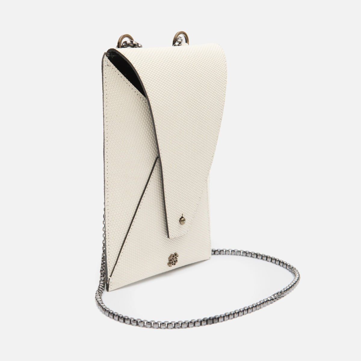 Bagphone Oli em Couro Colmeia Off White - Balaia