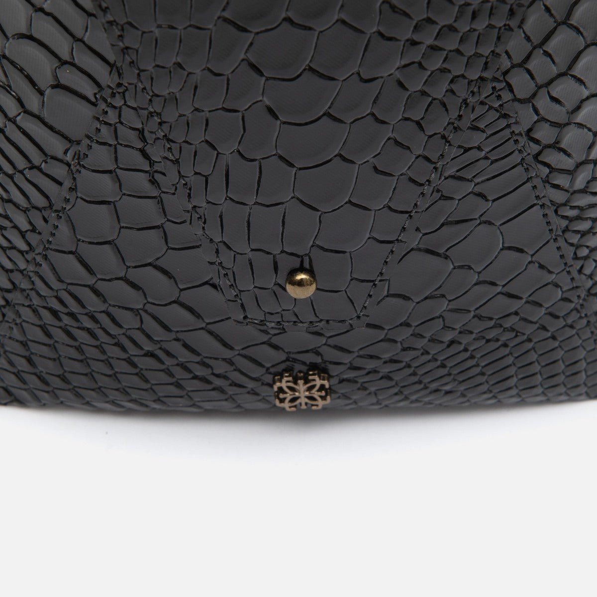 Bagphone Oli em Couro Croco Preto - Balaia