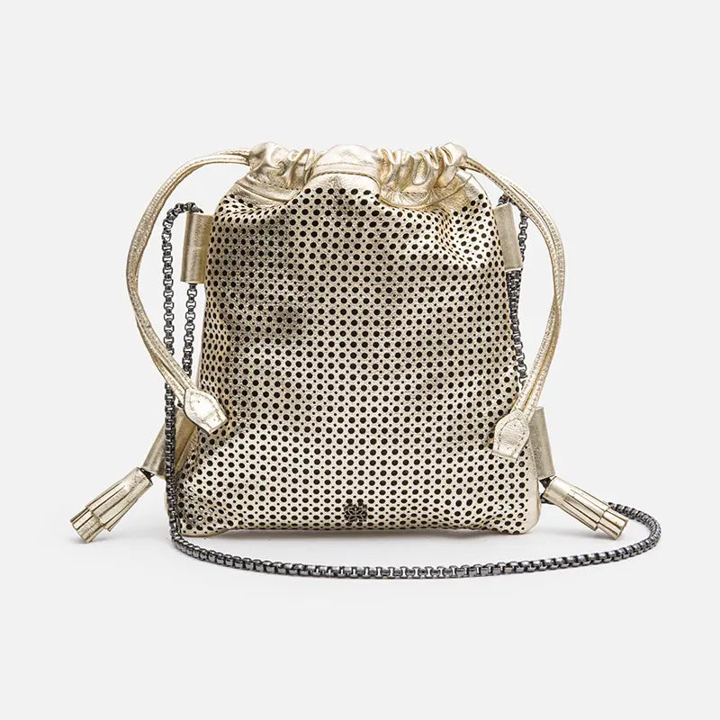 Bagphone Furadinha em Couro Ouro Light