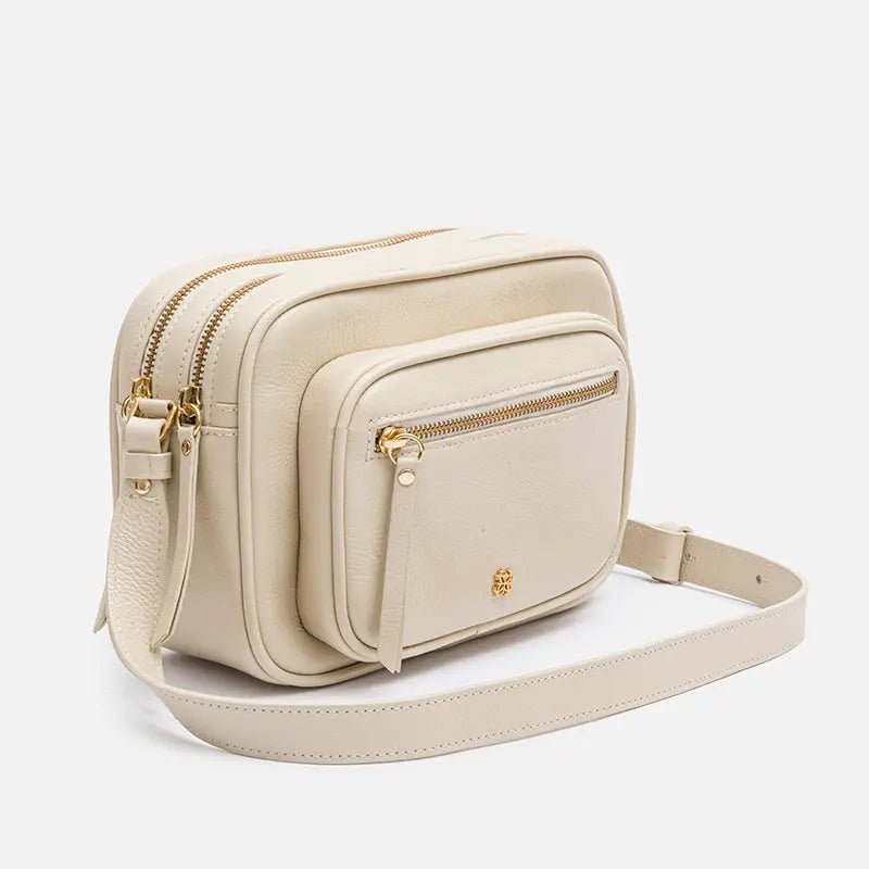 Bolsa Cecília em Couro Off White - Balaia