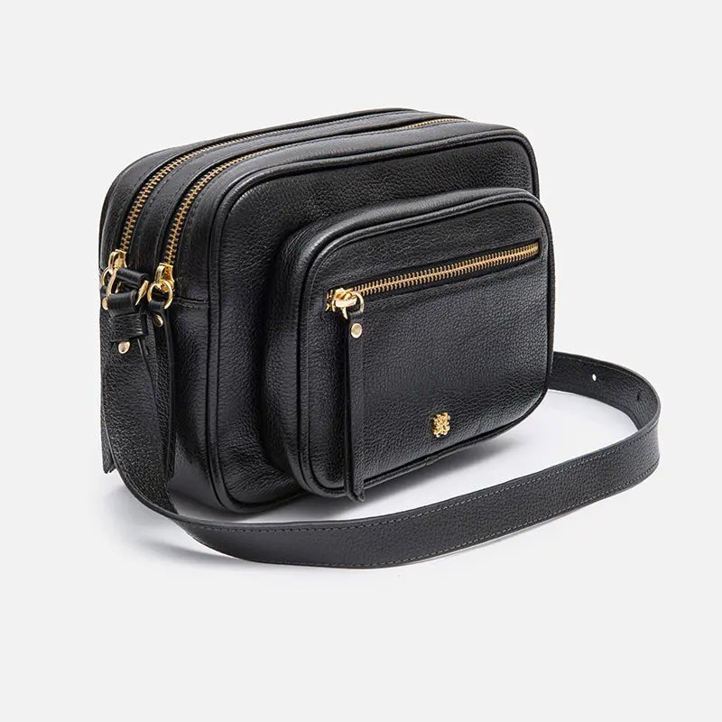 Bolsa Cecília em Couro Preto - Balaia