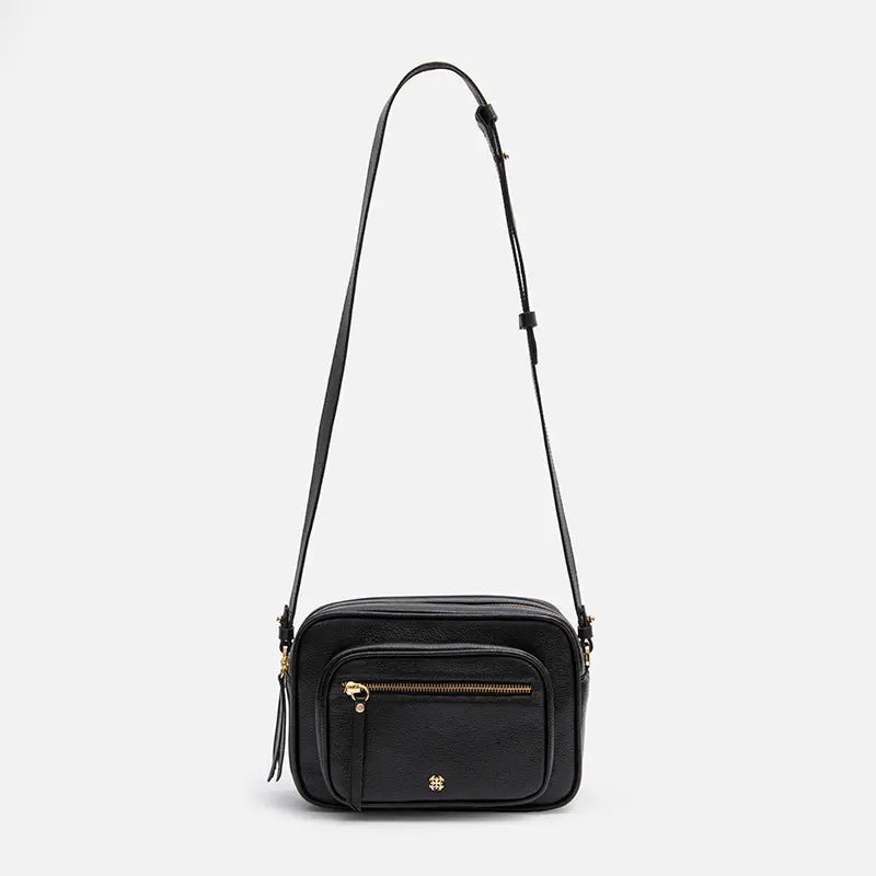 Bolsa Cecília em Couro Preto - Balaia
