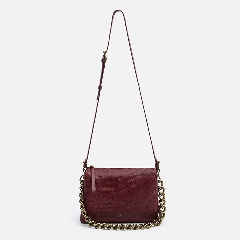 Bolsa Giulia em Couro Colméia Wine - Balaia