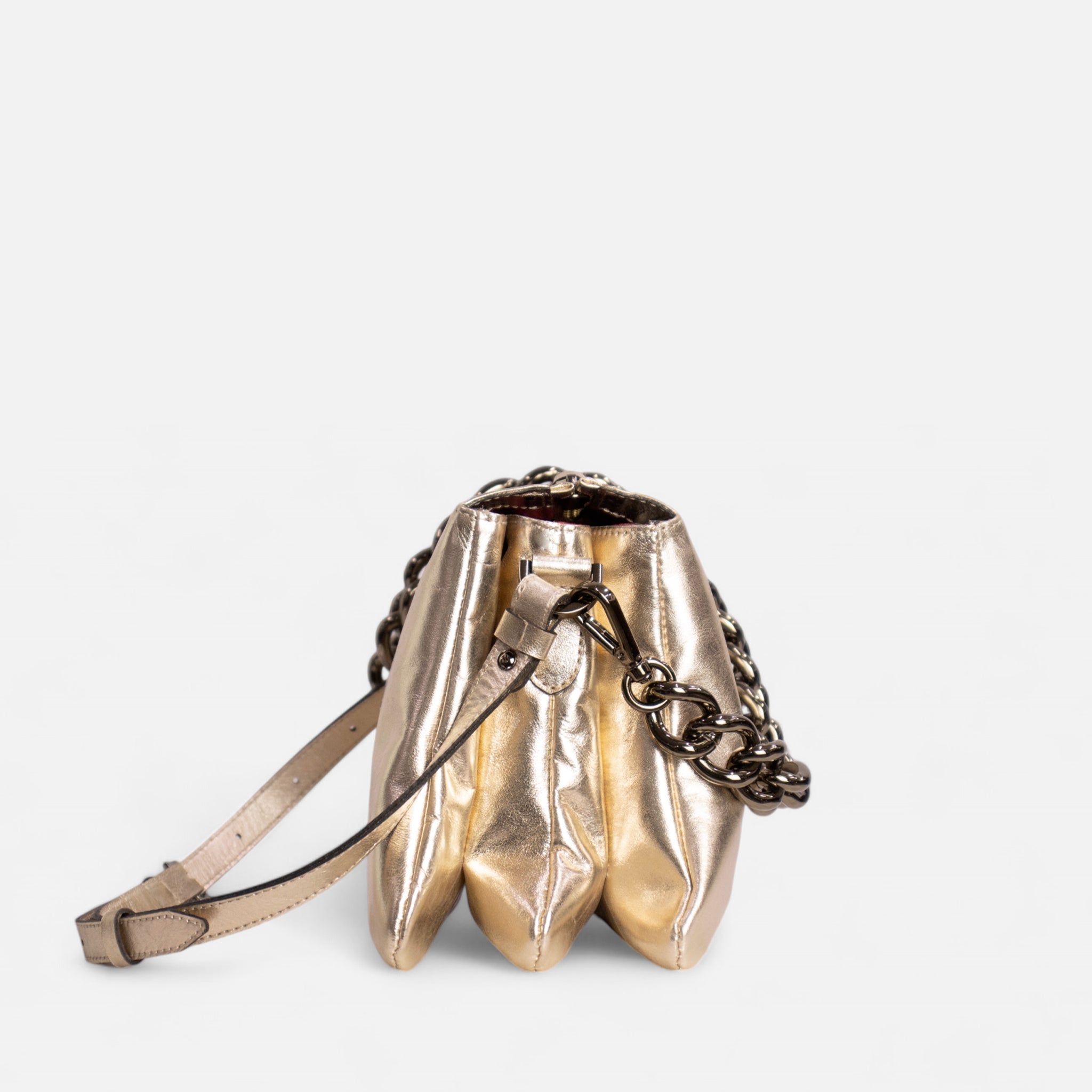 Bolsa Giulia em Couro Ouro Light - Balaia