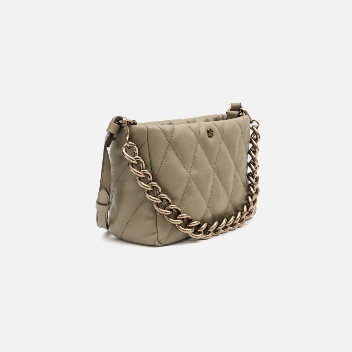 Bolsa Helô P em Couro Khaki - Balaia