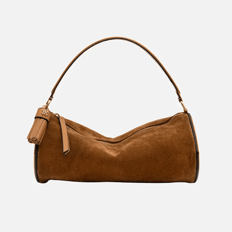 Bolsa Jade Cilíndrica em Camurça Sela - Balaia