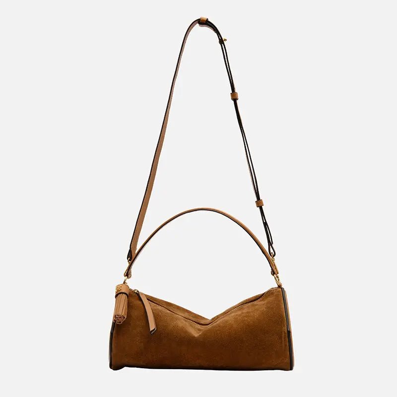 Bolsa Jade Cilíndrica em Camurça Sela - Balaia