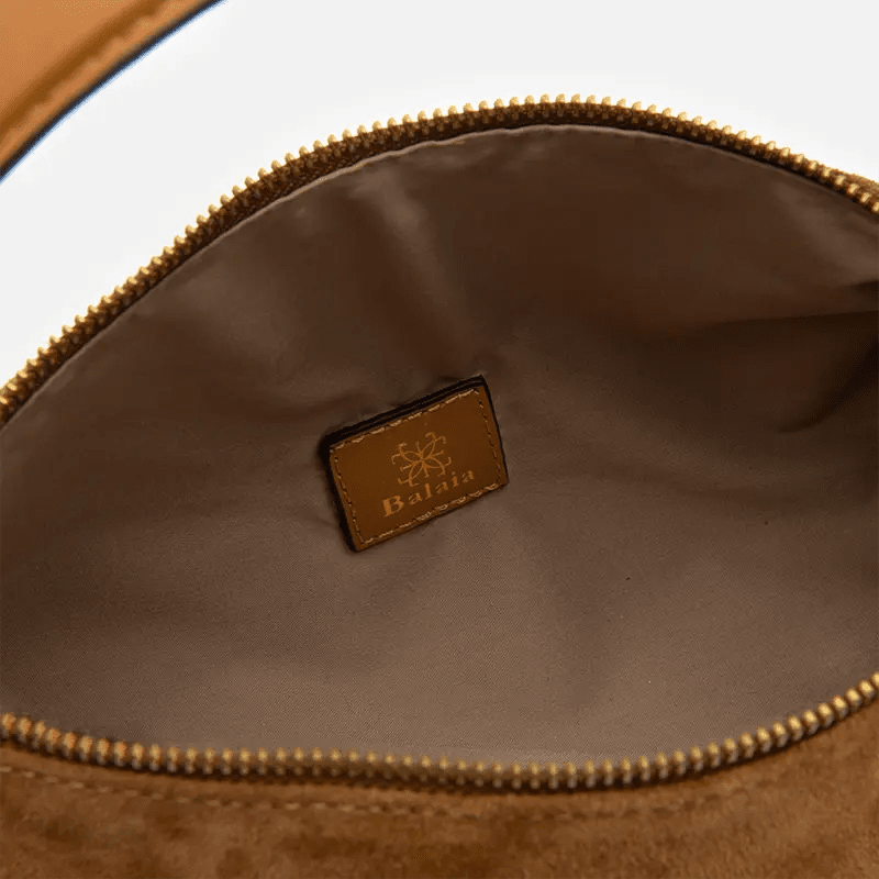 Bolsa Jade Cilíndrica em Camurça Sela - Balaia