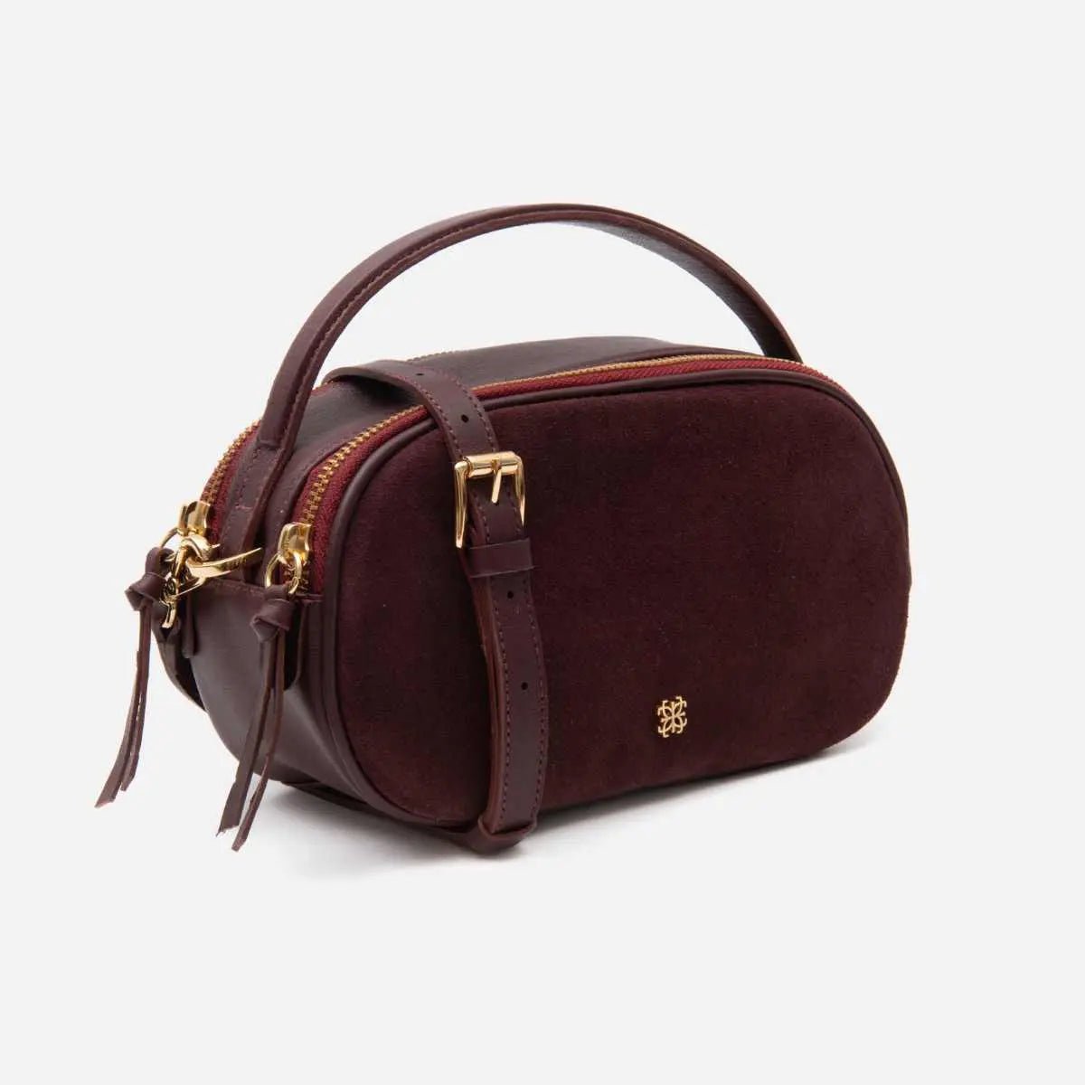 Bolsa Lívia em Couro Cabernet - Balaia