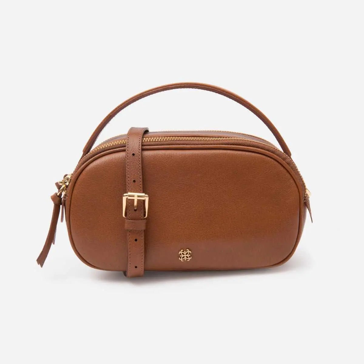 Bolsa Lívia em Couro Carmel - Balaia