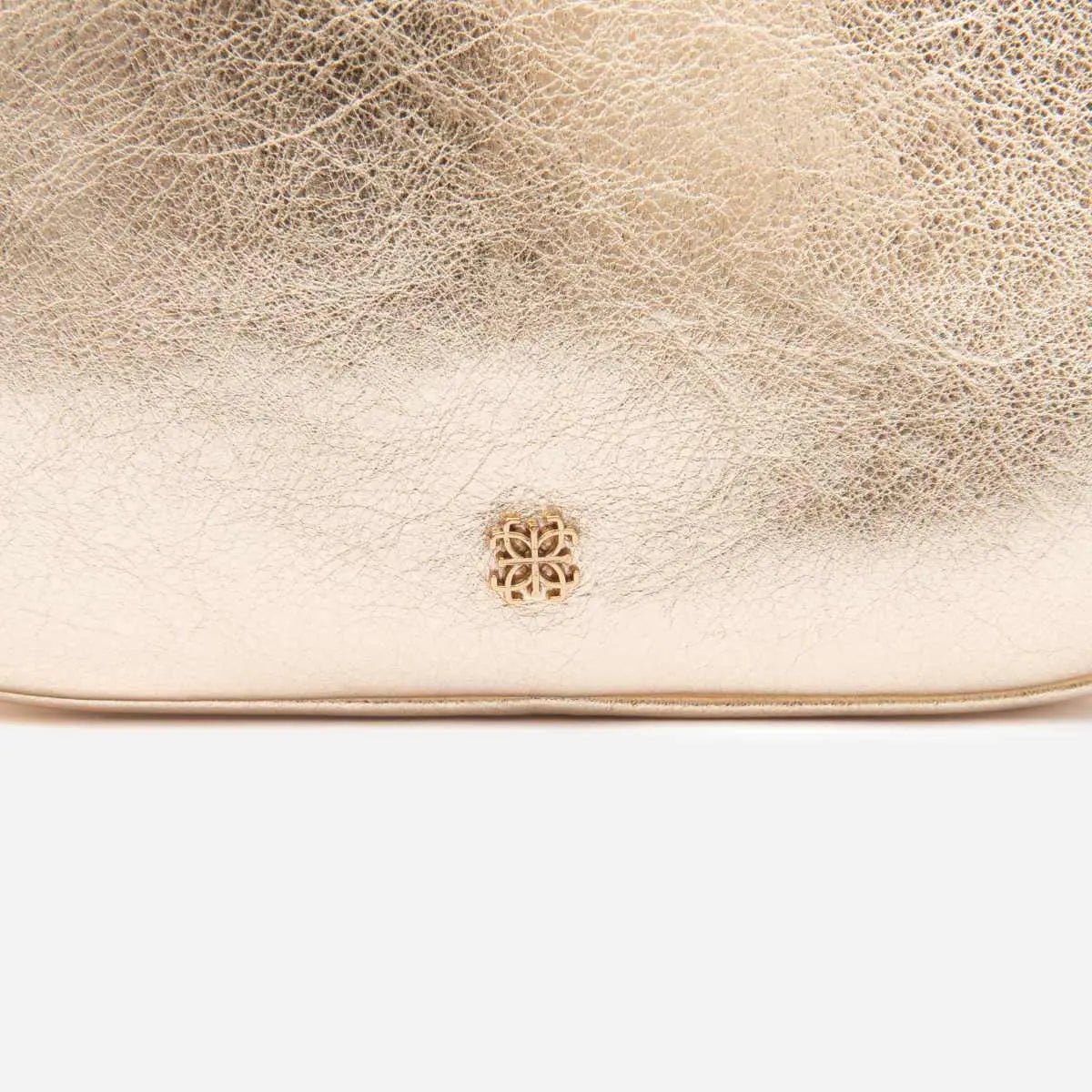 Bolsa Lívia em Couro Ouro Light - Balaia