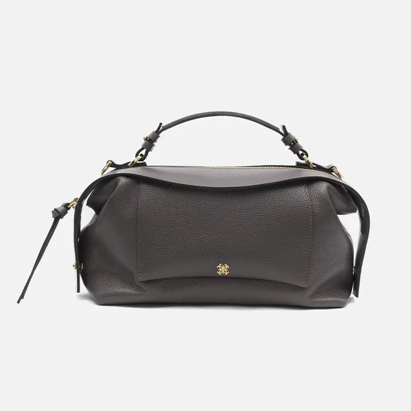 Bolsa Sil M em Couro Grafite - Balaia