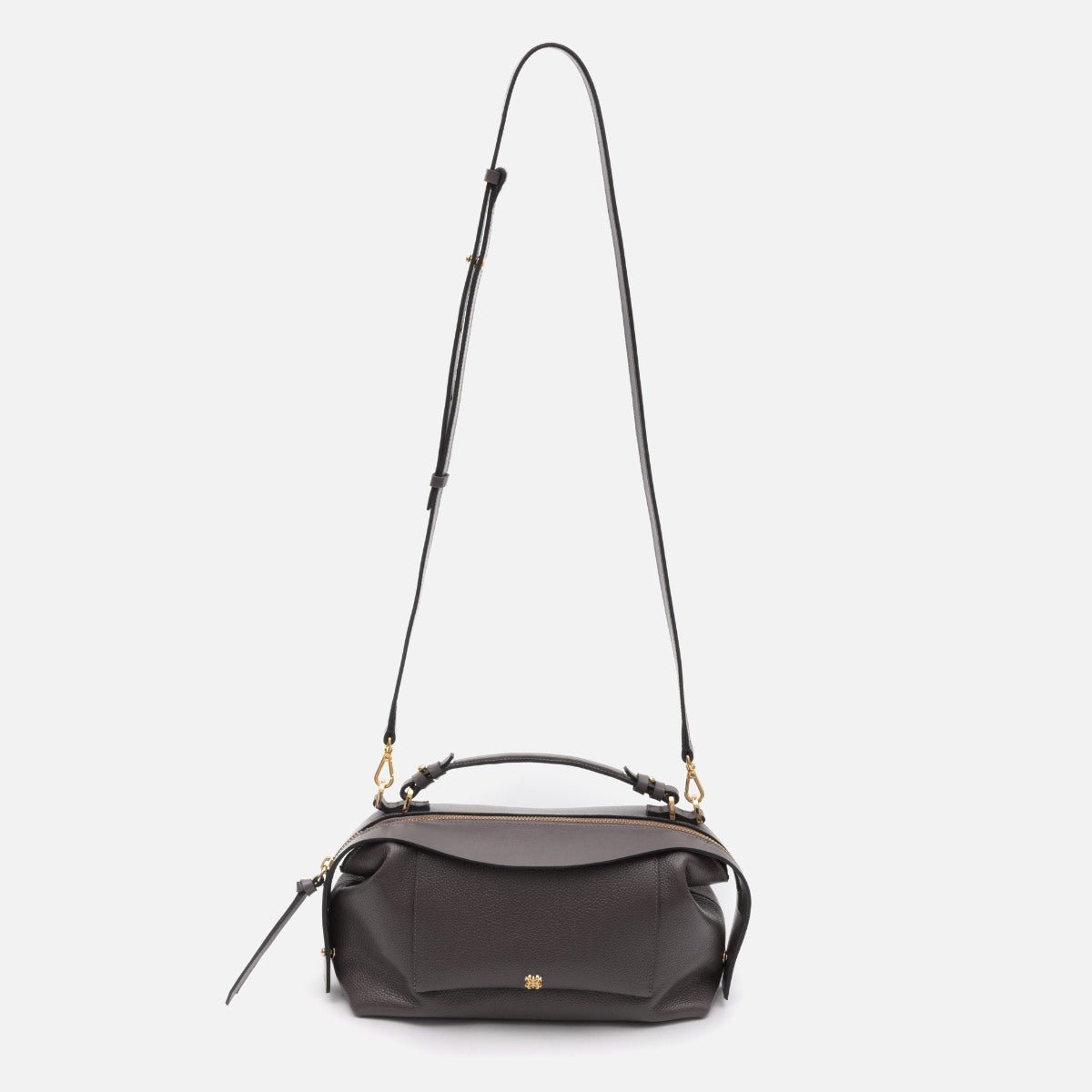 Bolsa Sil M em Couro Grafite - Balaia
