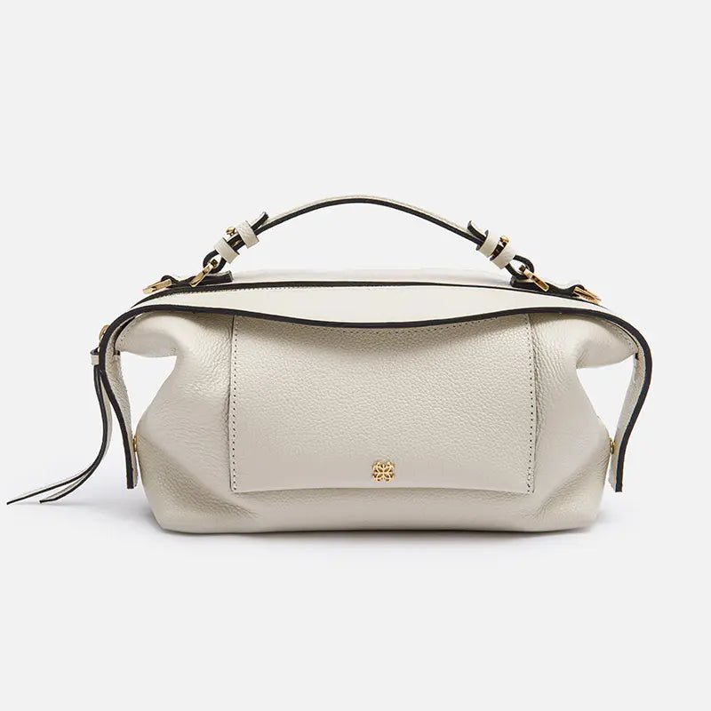 Bolsa Sil M em Couro Off White - Balaia