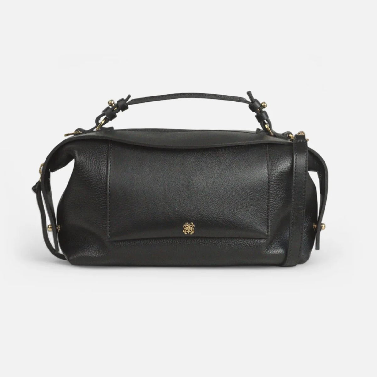 Bolsa Sil M em Couro Preto - Balaia
