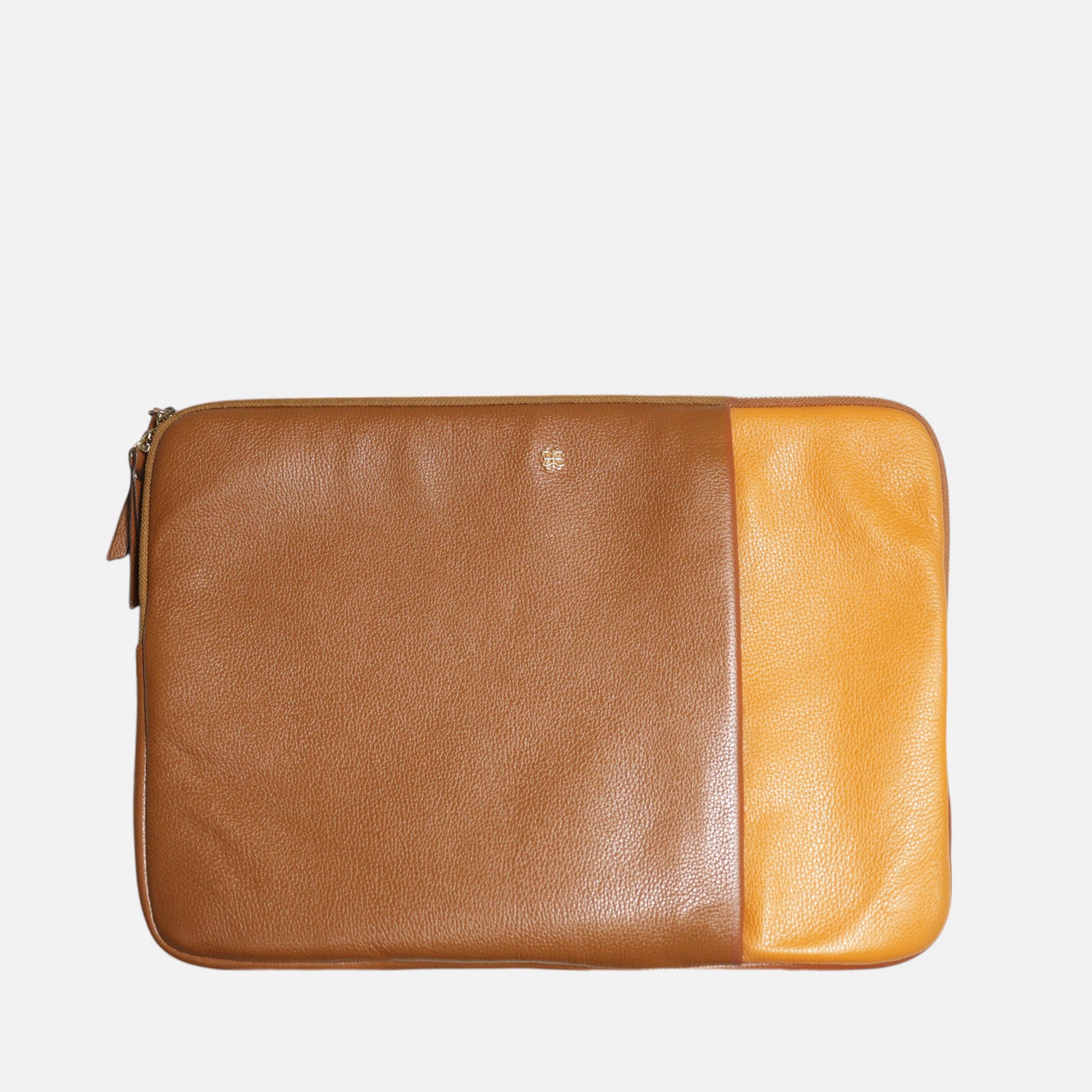 Case Para Notebook 15" em Couro Sela & Mostarda