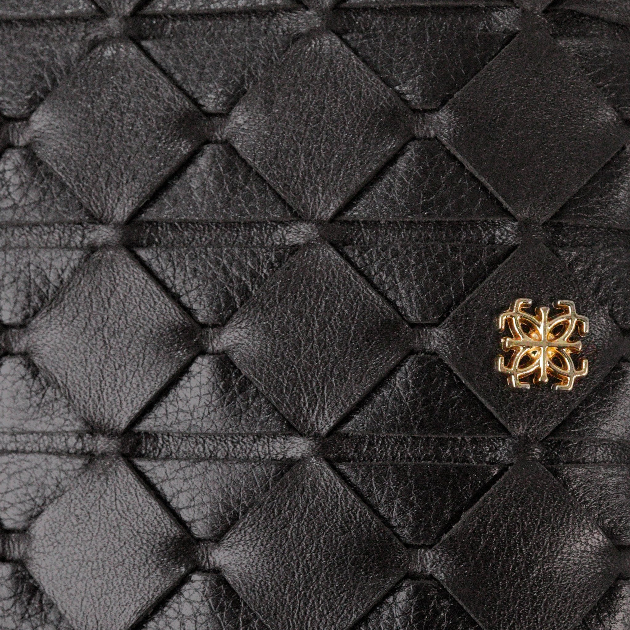 Bolsa Duda em Couro Preto
