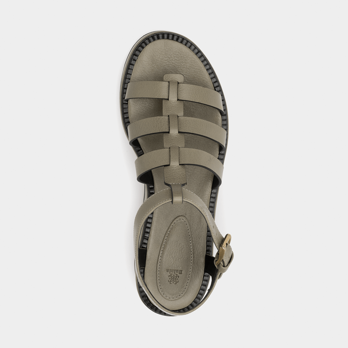 Flatform Fisherman em Couro Khaki - Balaia