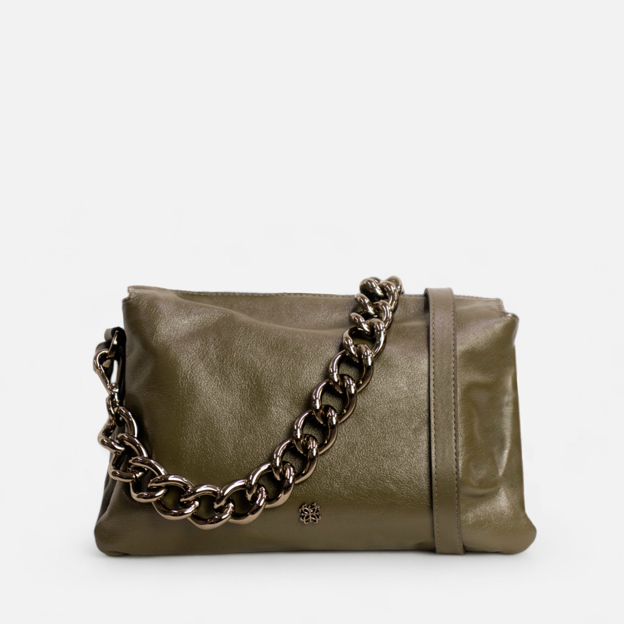 Bolsa Giulia em Couro Musgo
