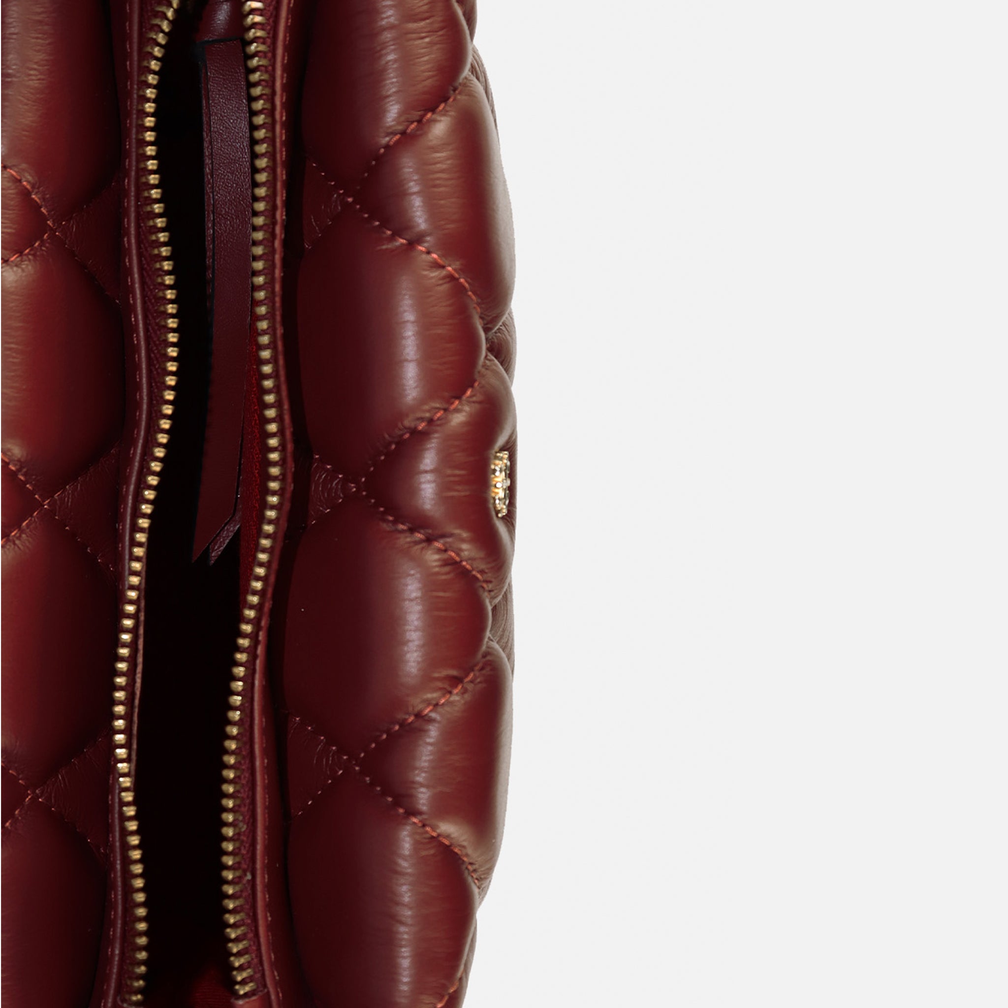 Bolsa Helô P em Couro Rubi