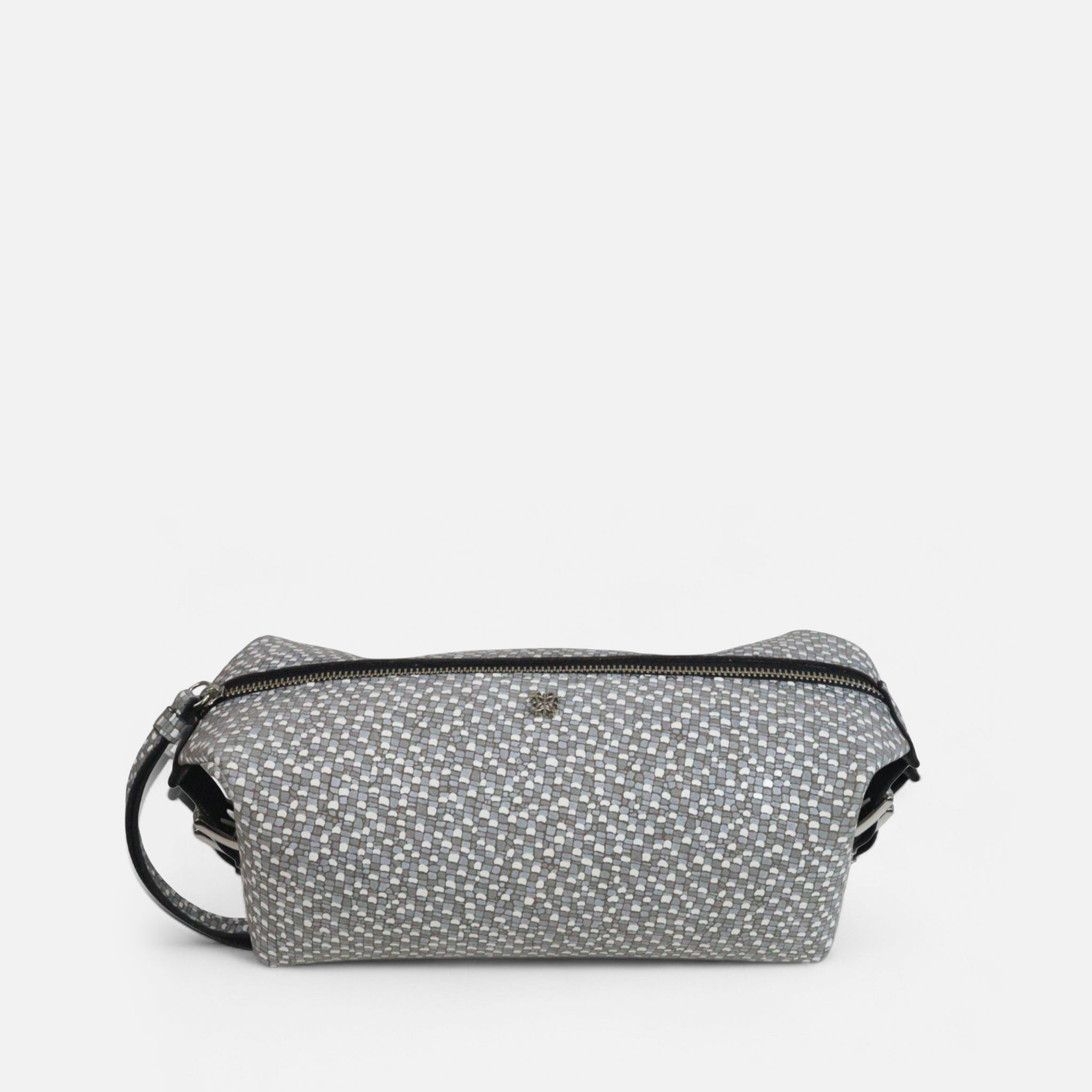 Necessaire Ju Dots Cinza
