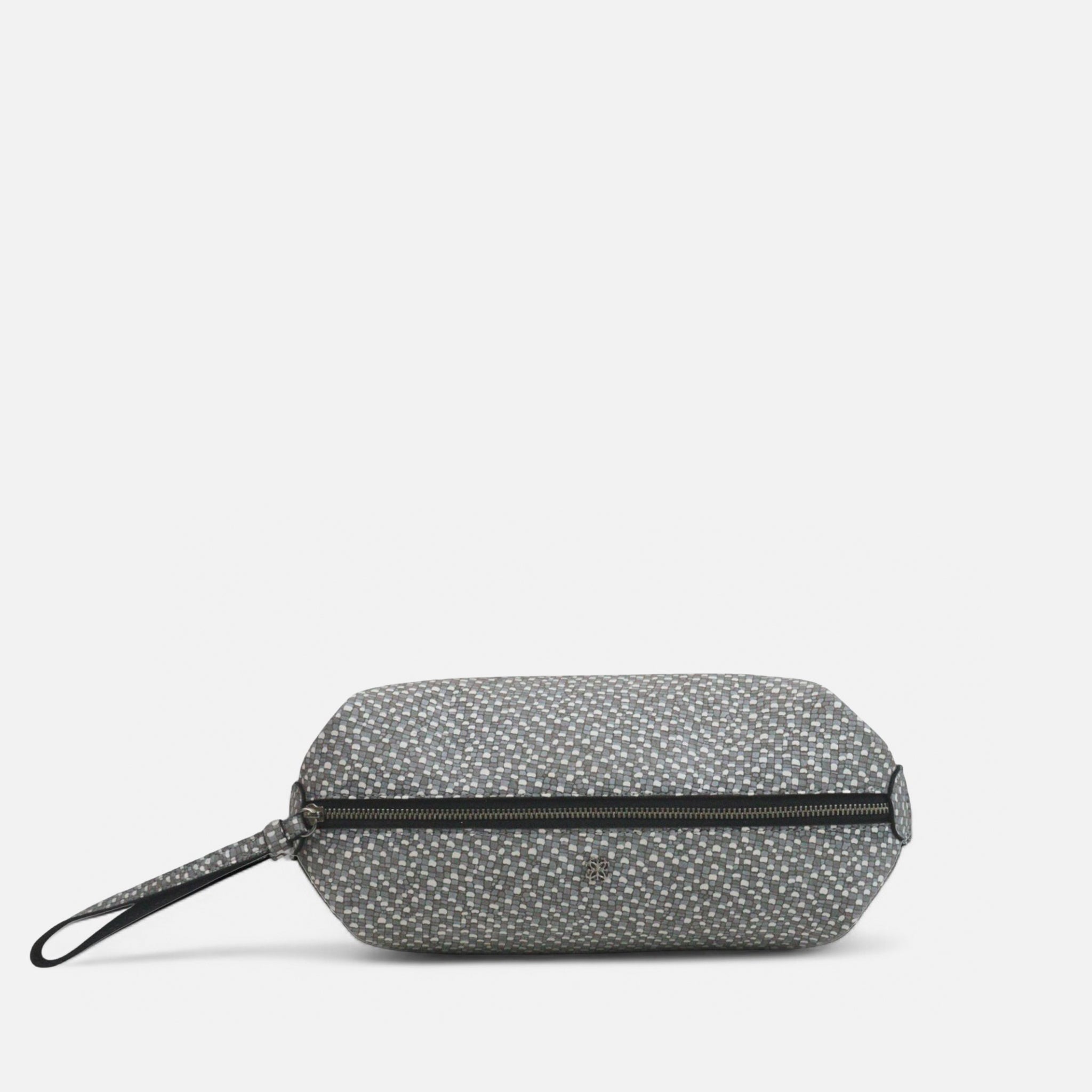 Necessaire Ju Dots Cinza