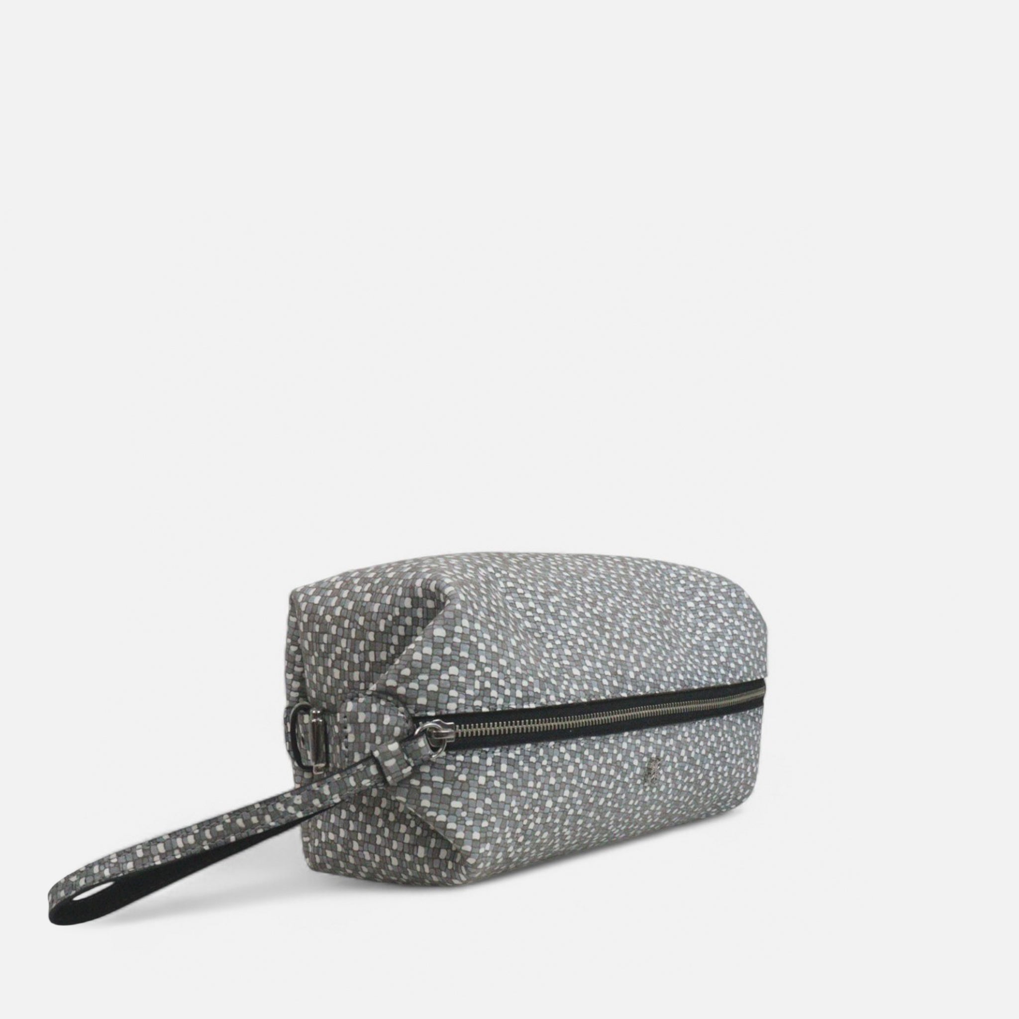 Necessaire Ju Dots Cinza
