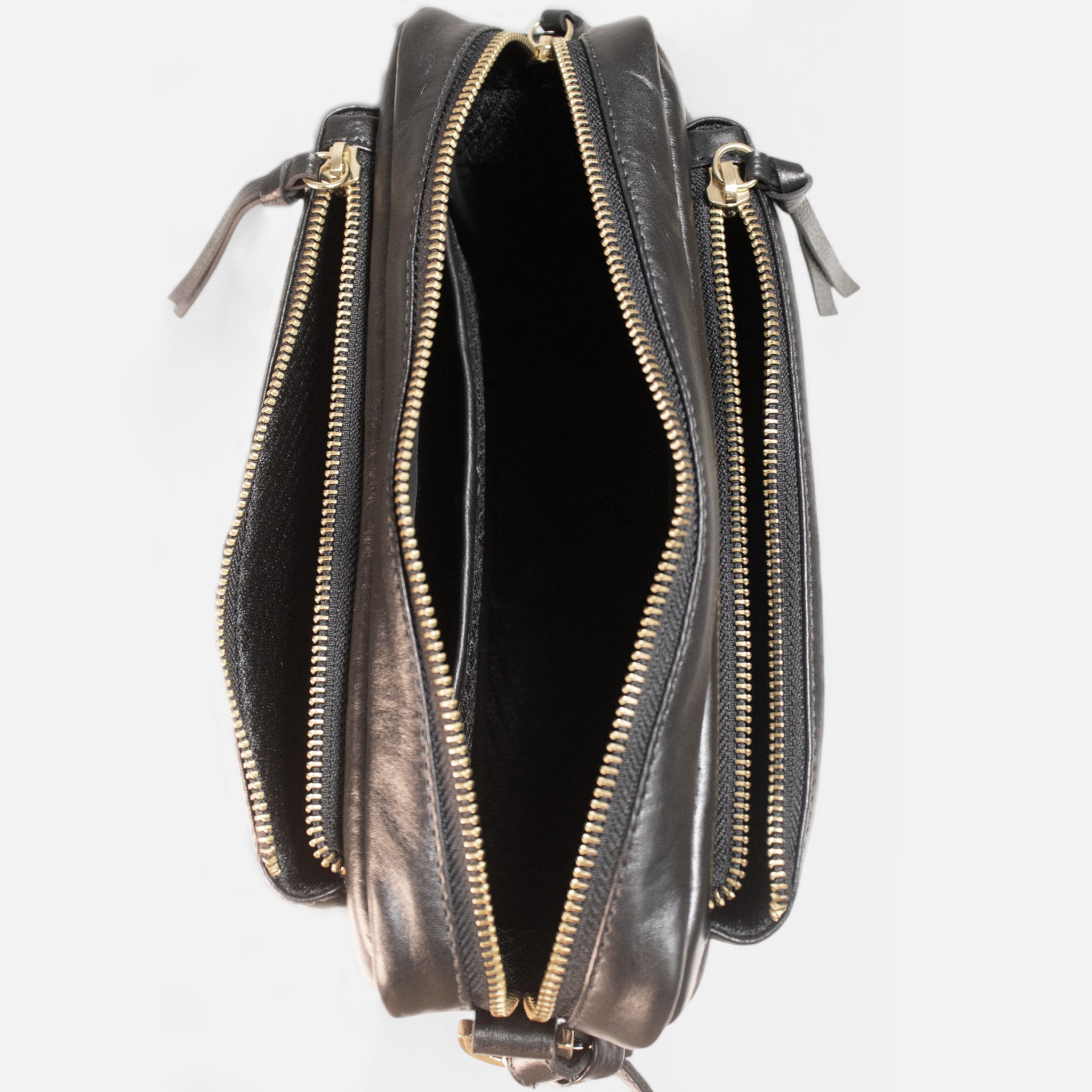 Bolsa Mira em Couro Preto