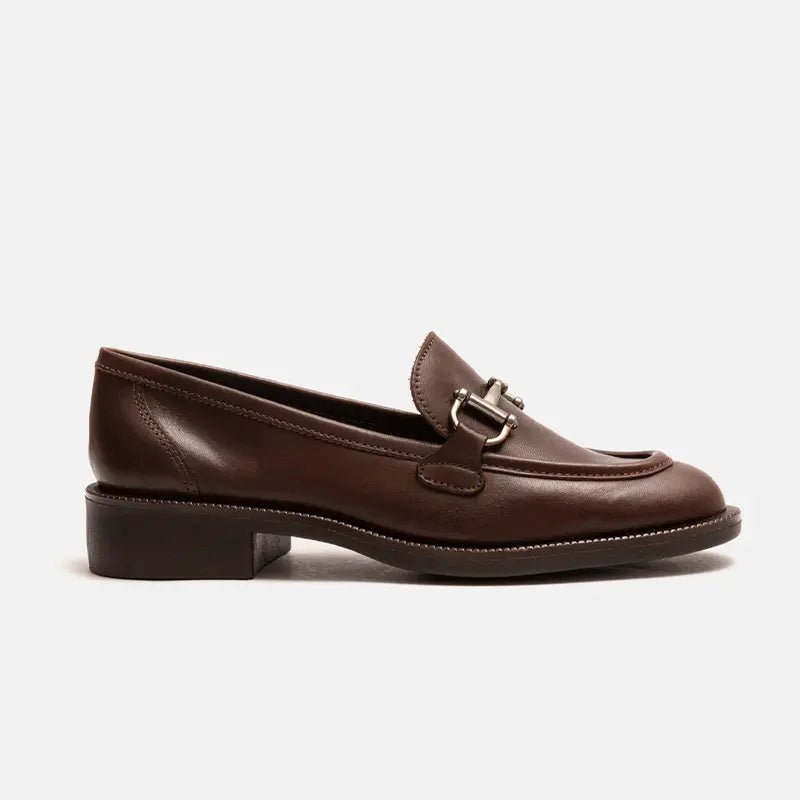 Mocassim Bridão em Couro Chocolate - Balaia