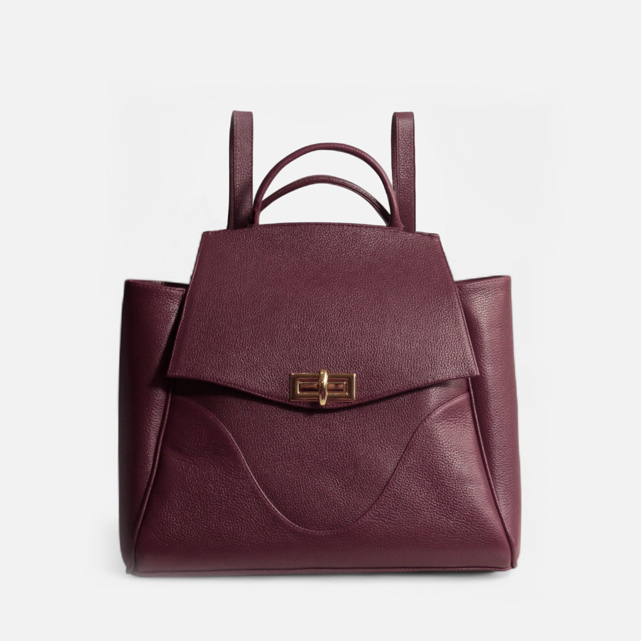 Mochila Rebeca G em Couro Cabernet - Balaia