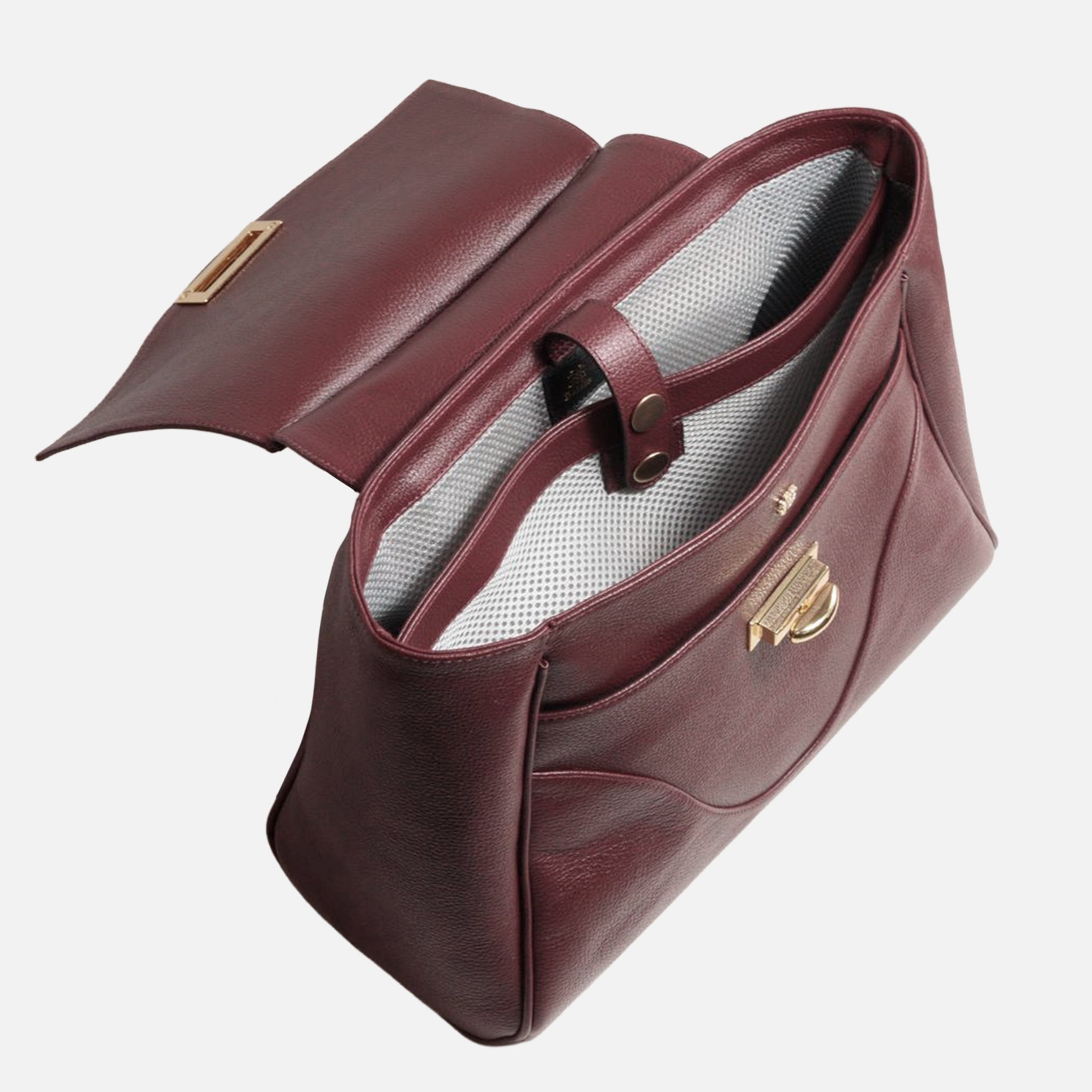 Mochila Rebeca G em Couro Cabernet - Balaia