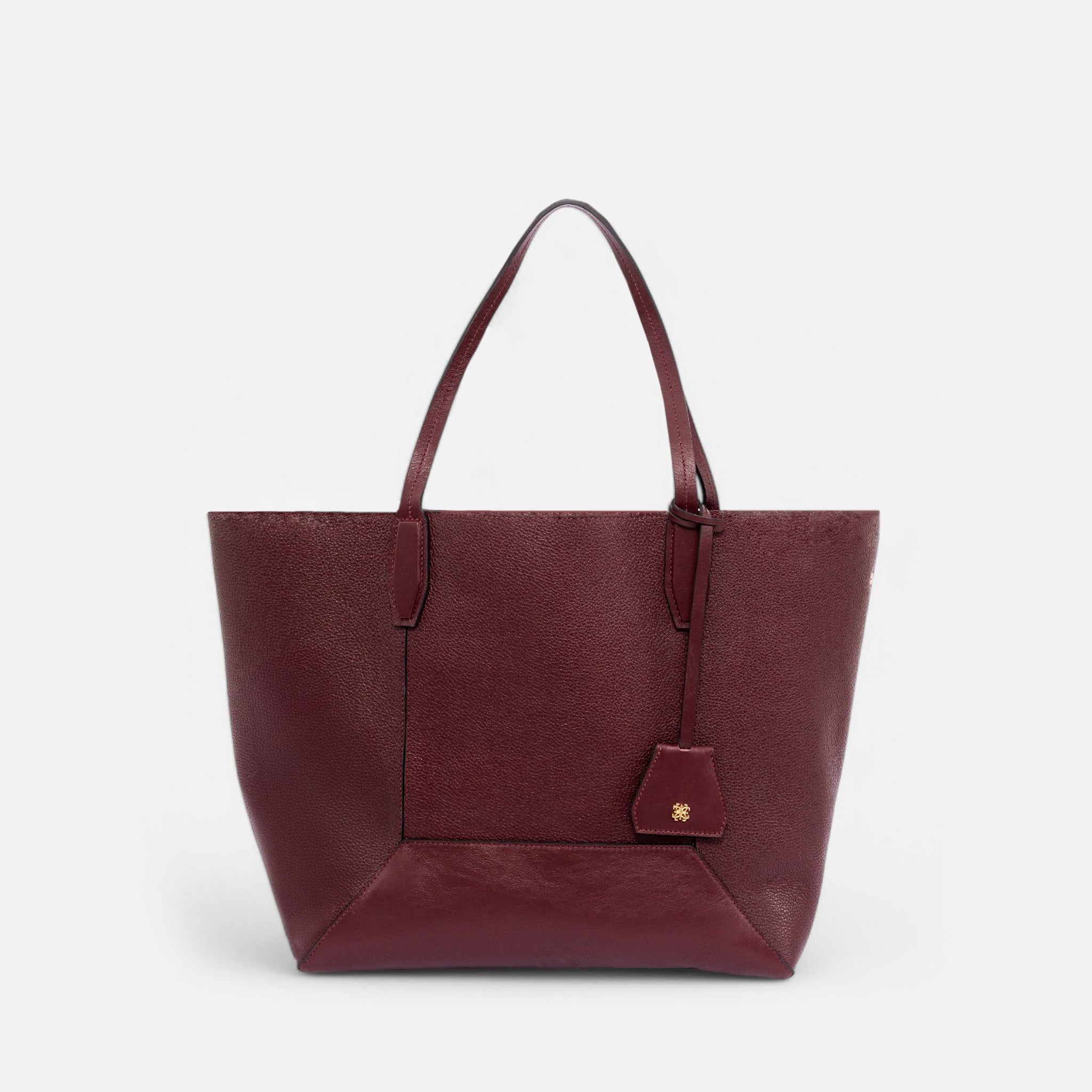 Bolsa Nanda G em Couro Cabernet
